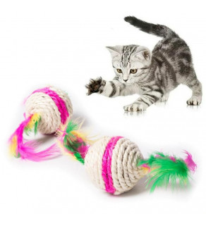 Interaktivní hračka s peřím pro kočky